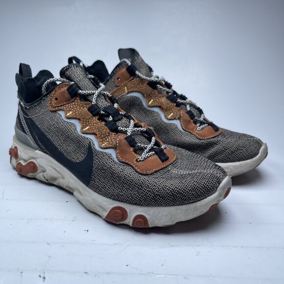 Nike React Element 55 Safari Pack Bio Beige Men's 7 Athletic Sneaker CD2153-200 - Picture 1 of 16